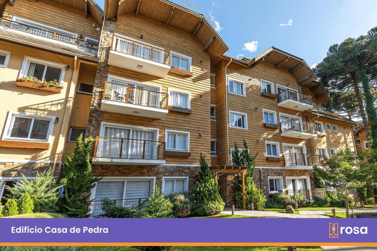 Rosa Edificio Casa De Pedra Lägenhet Gramado Exteriör bild